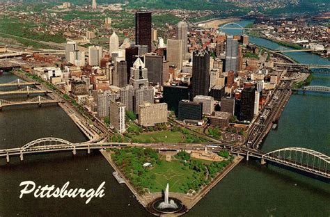 PA - Pittsburgh. Aerial View (Pennsylvania) | United States - Pennsylvania - Pittsburgh ...