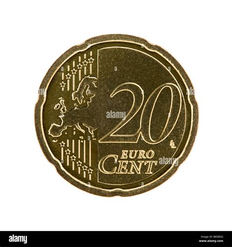 20 euro cent coin Stock Photo - Alamy