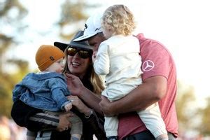 Jon Rahm celebrates Masters title with wife and son: PHOTOS