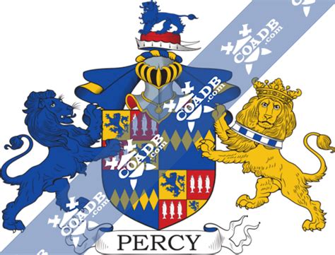 Percy Family Crest, Coat of Arms and Name History