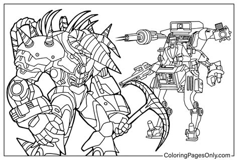 Upgraded Titan Drill Man, Robot Cameraman Coloring Page - Free Printable Coloring Pages