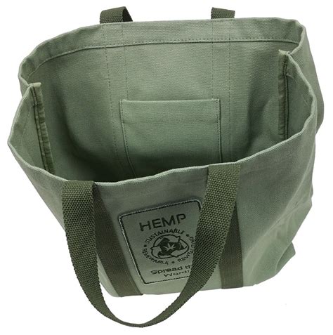 Hemp Go Green® 100% Hemp Canvas Heavy Duty Reusable Shopping Bag ...