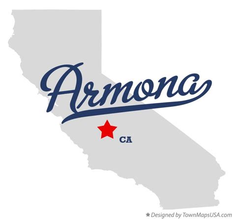 Map of Armona, CA, California