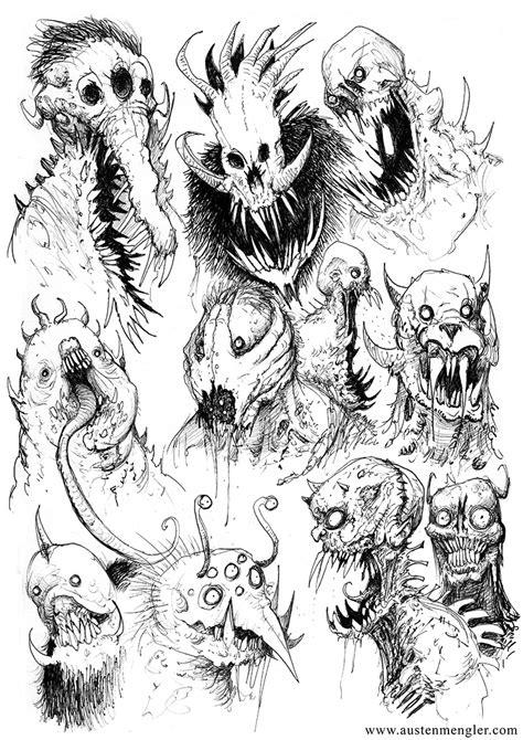 Scary Sketches — The Art of Austen Mengler