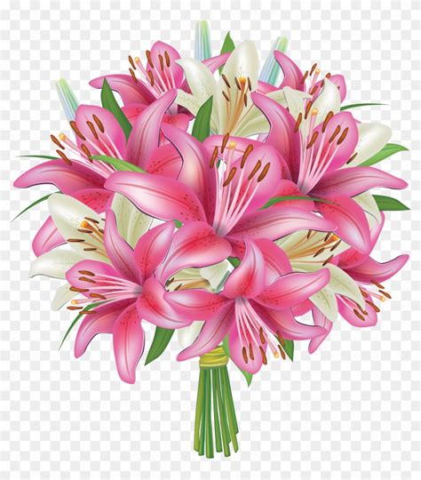 Ane Kristiansen: Free Clip Art Flowers Bouquet - V17 Free Swirl Flower Bouquet Clip Art ...