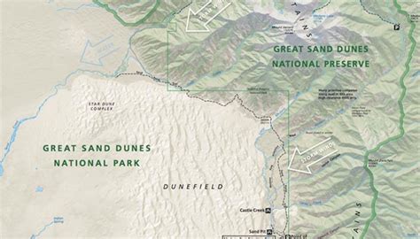 Official Great Sand Dunes National Park & Preserve Map PDF. Download the official map to find ...