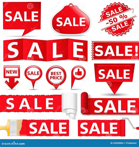 Sale Banners stock vector. Illustration of price, circle - 26098804