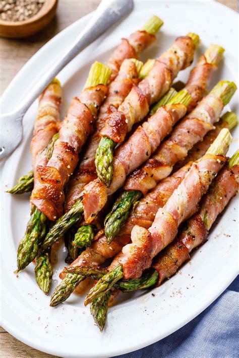 Baked Bacon Wrapped Asparagus (Easy 3-Ingredient Recipe) - Paleo Grubs Bacon Wrapped Asparagus ...