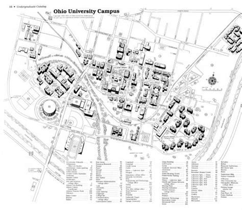 Ohio University Campus Map Printable