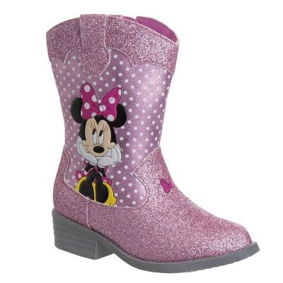 Disney Minnie Mouse Cowgirl Western Boots (toddler-little Kid) : Target