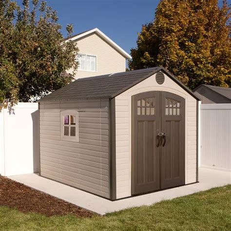 LIFETIME PRODUCTS 8-ft x 10-ft Gable Storage Shed Lowes.com | Outdoor storage sheds, Shed ...