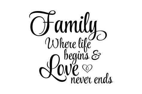 Family Where Life Begins and Love Never Graphic by Magnolia Blooms ...