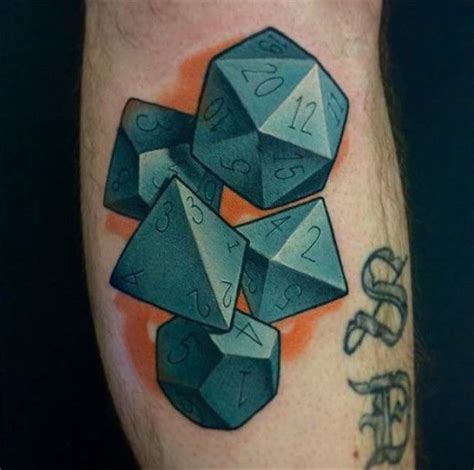 15 Entertaining Game Tattoos | Gaming tattoo, Dice tattoo, Nerd tattoo