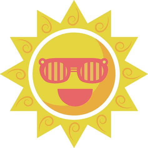 Happy Hot Summer Sun Drawn Art Doodle Character illustration 24548150 Vector Art at Vecteezy