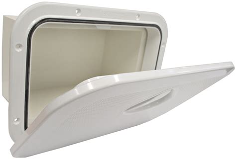 Access Hatch with Storage Box for Caravan/ Boat/RV White Lid storage Box R2333 | eBay