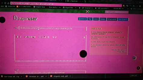 laptop screen display random patterns of pink and green - Super User