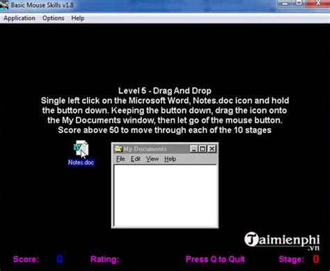 Tải Basic Mouse Skills - Phần mềm luyện chuột lớp 3,4,5 trên máy tính