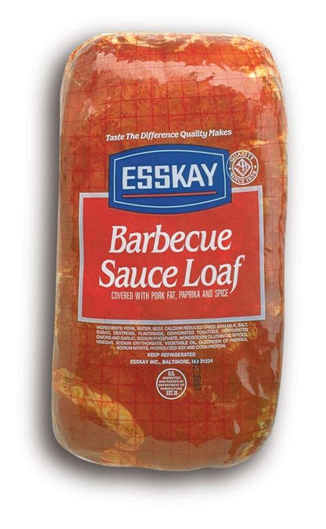 Esskay Barbecue Sauce Loaf | Food, Deli meats, Barbecue sauce