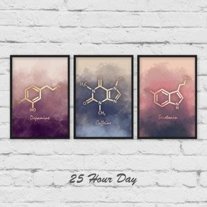 Caffeine Molecule Art Print Caffeine Wall Art Caffeine - Etsy