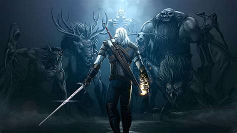 WITCHER 3 WILD HUNT fantasy action fighting warrior dark, fight back HD wallpaper | Pxfuel