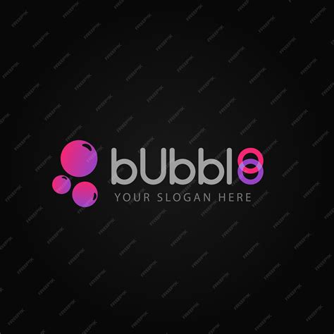 Premium Vector | Logo bubble