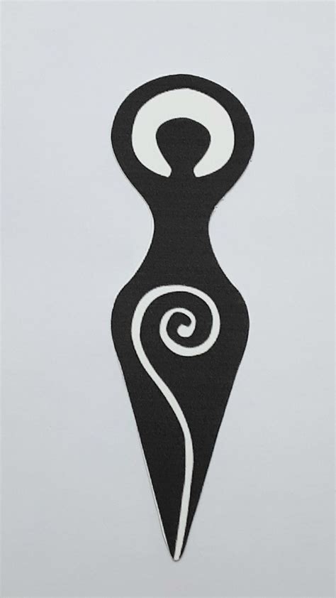 Moon goddess sticker | Feminine symbols, Strong woman tattoos, Goddess ...