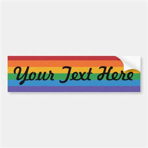 Rainbow Pride Flag Bumper Sticker | Zazzle.com