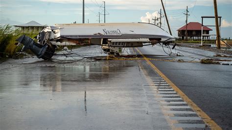 Grand Isle's damage from Hurricane Ida was evident Monday after storm