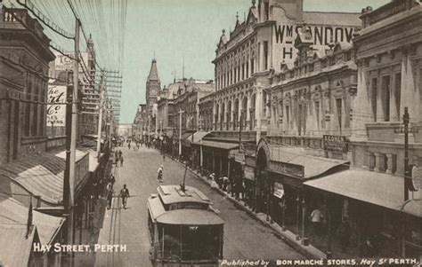 Hay Street, Perth Australia Postcard