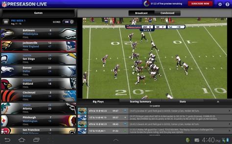 [New App] NFL Preseason Live For Tablet Scores One Of The Lowest Ratings In The Play Store ...