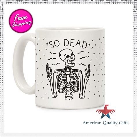 Who do you know who would love this? 😍👌 So Dead Skeleton Ceramic Coffee Mug😍👌 Handcrafted in the ...