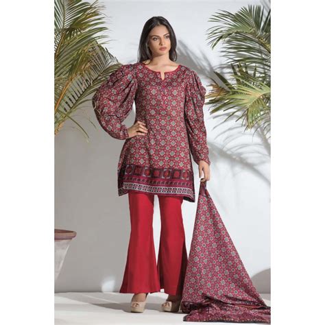 Ajrak Lawn Dress for Women. Buy online in Pakistan!