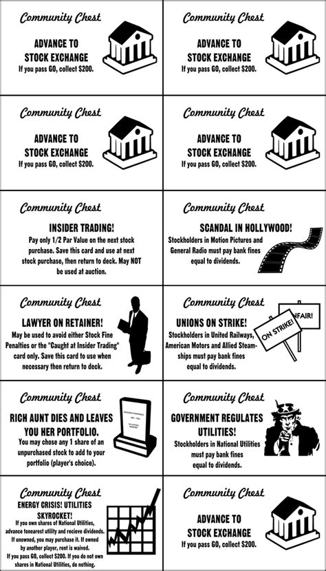 Monopoly Stock Exchange Community Chest Cards by jonizaak on DeviantArt ...