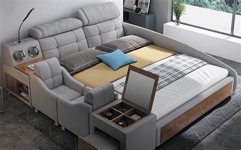 Sheffield Modular Modern Multifunctional Smart Bed | Smart bed, Queen size bed sets, Futuristic ...