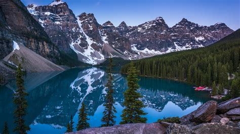 Moraine Lake Landscape At Banff National Park Wallpapers - Wallpaper Cave