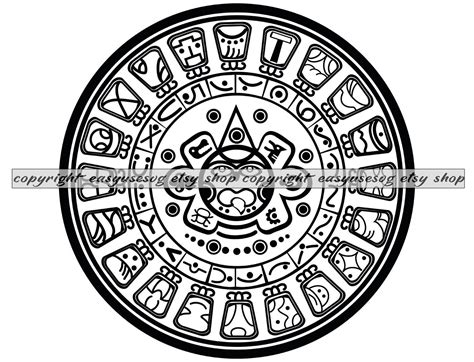 Aztec Calendar Clip Art