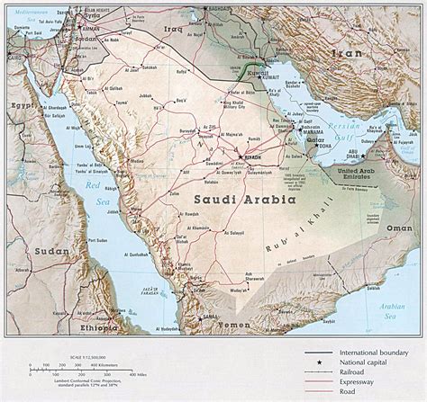 Maps of Saudi Arabia | Detailed map of Saudi Arabia in English | Tourist map of Saudi Arabia ...