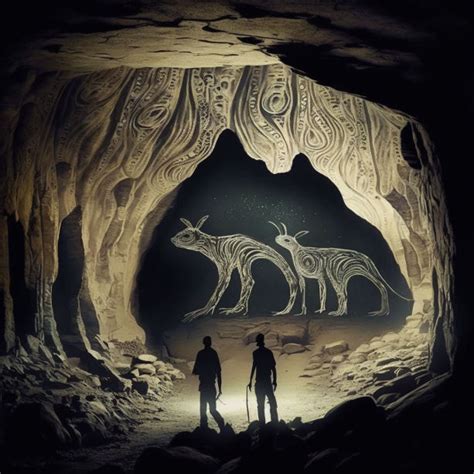 Alien Cave Paintings by ObsidianPlanet on DeviantArt