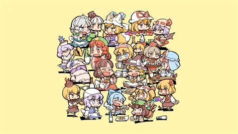 Touhou Project characters illustration, Touhou, Cirno, Hakurei Reimu, Kirisame Marisa HD ...