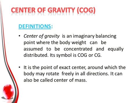 Center of gravity