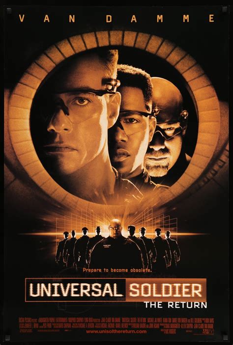 This is an original, rolled, one-sheet movie poster from 1999 for Universal Soldier: The Return ...