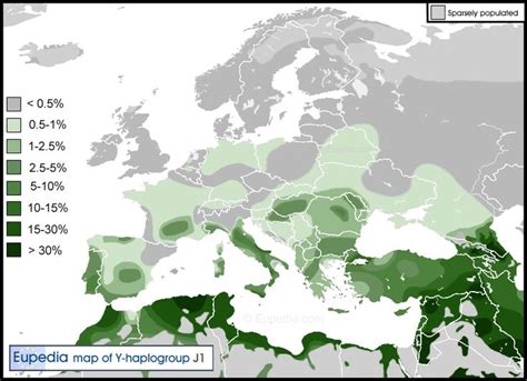 Haplogroup J1 (Y-DNA) | Map, Dna genealogy, History geography