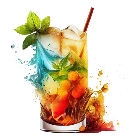 Summer Ice Drink Colorful Cool, Summer, Ice Drink, Drink PNG ...