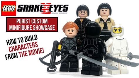 LEGO SNAKE EYES (GI Joe Origins Movie) Custom Minifigure Showcase - YouTube