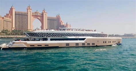 Dubai: 2-Hour Mega Yacht Tour with Buffet Dinner | GetYourGuide