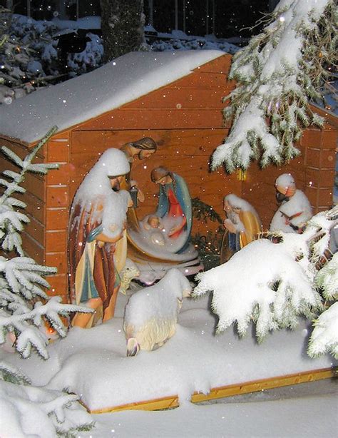 Nativity Scene in Snow | Flickr - Photo Sharing!