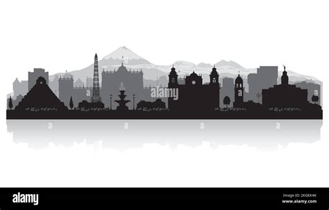 Guatemala city skyline vector silhouette illustration Stock Vector ...