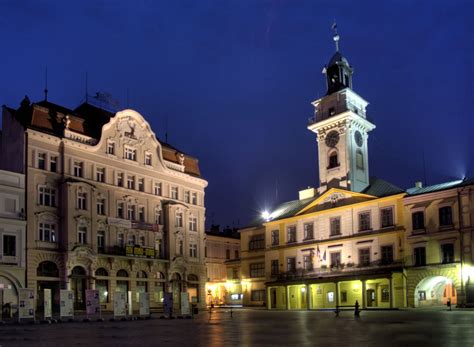 Polish Cieszyn main square, Poland