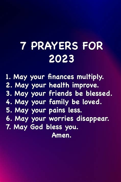 The 7 Prayers For 2023 Pictures, Photos, and Images for Facebook, Tumblr, Pinterest, and Twitter