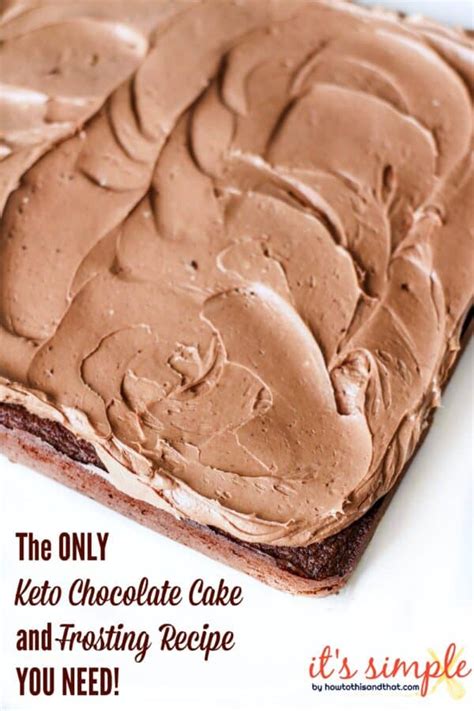 Keto Chocolate Cake- The BEST Frosting